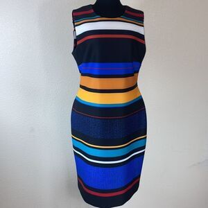 Calvin Klein Stripes Woman Dress Size 12